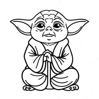 Yoda In Meditatie Kleurplaat 5534-27