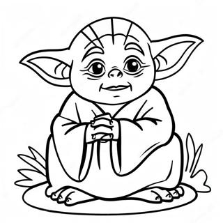 Yoda In Meditatie Kleurplaat 5534-28