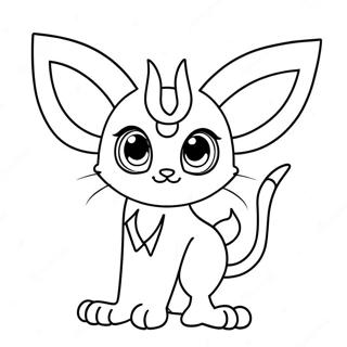 Espeon Kleurplaten