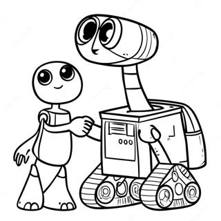 Wall E En Eve Hand In Hand Kleurplaat 56283 12315
