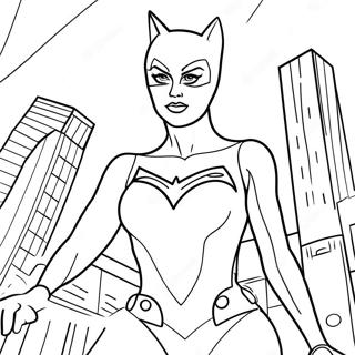 Catwoman Kleurplaten