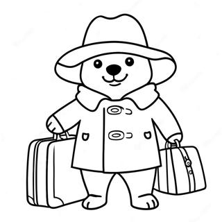 Paddington Beer Houdt Een Koffer Kleurplaat 57016-12480