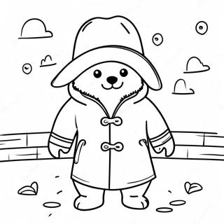 Paddington Beer In Een Regenjas Kleurplaat 57017-12481