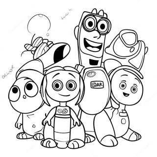 Avontuurlijke Pixar Personages Kleurplaat 57938 12675