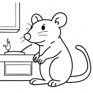 Remy De Rat In De Keuken Kleurplaat 58289-12750