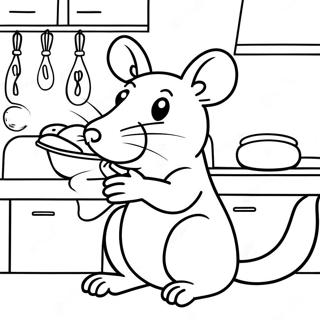 Remy De Rat In De Keuken Kleurplaat 58289-12751