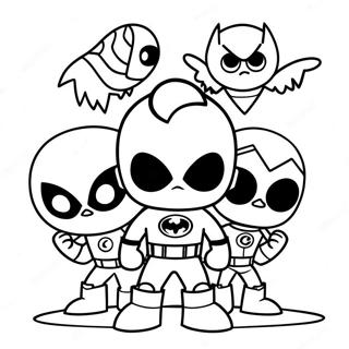 Teen Titans Go Team Kleurplaat 58654-12831