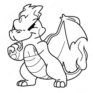 Charizard Blaast Vuur Kleurplaat 58825 12875