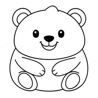 Blije Squishmallow Beer Kleurplaat 58919-12907