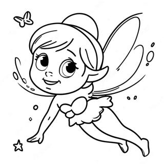 Tinker Bell Vliegend In De Lucht Kleurplaat 60311-13210