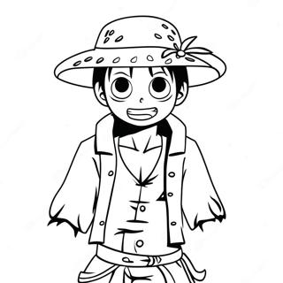 Luffy In Piratenoutfit Kleurplaat 60853-13350