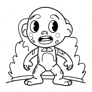 Angstig Angst Personage Kleurplaat 61235 13462