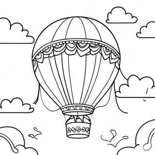 Luchtballon Kleurplaten