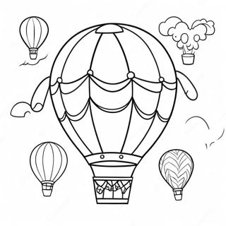 Luchtballon Kleurplaten