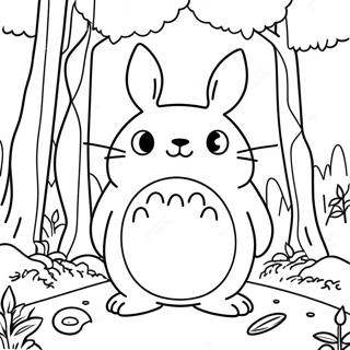 Totoro In Een Magisch Bos Kleurplaat 62139-13687