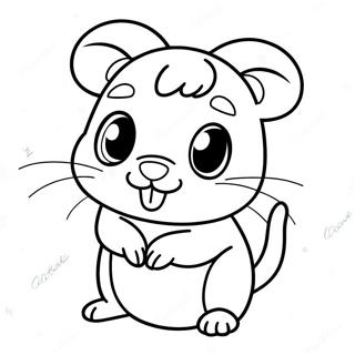 Kleurige Littlest Pet Shop Hamster Kleurplaat 63891 14174