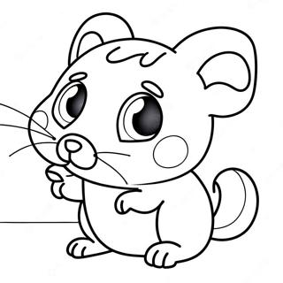 Kleurige Littlest Pet Shop Hamster Kleurplaat 63891 14175