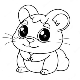 Kleurige Littlest Pet Shop Hamster Kleurplaat 63891 14176