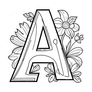 Letter A Kleurplaten