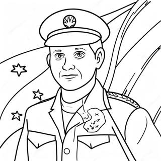 Patriottische Veteranendag Kleurplaat 65352-14292