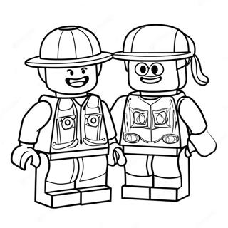 Grappige Lego Minifiguur Kleurplaat 6647-1760