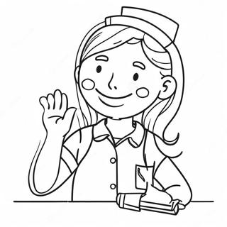 Kleurplaat Van Zorgzame Verpleegkundige 66904 14638