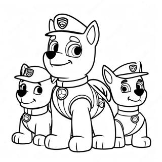 Kerst Paw Patrol Kleurplaten