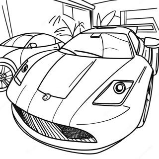 Luxe Supercar Sportauto Kleurplaat 67974-14874