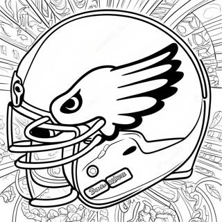 Kleurplaat Van Het Logo Van De Philadelphia Eagles 68494-14989