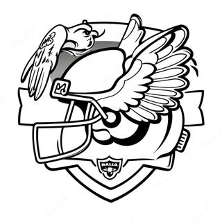 Kleurplaat Van Het Logo Van De Philadelphia Eagles 68494-14991