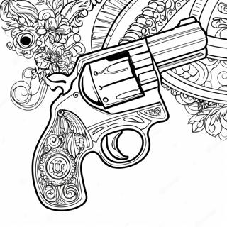 Vintage Revolver Kleurplaat 69769-15279