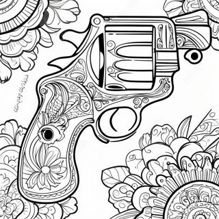 Vintage Revolver Kleurplaat 69769-15280
