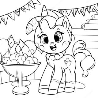 Pinkie Pie Feest Scene Kleurplaat 70140 15358