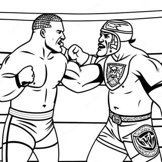 Kleurplaat Van Wwe Kampioenschapswedstrijd 70855-15509