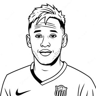 Neymar Kleurplaten