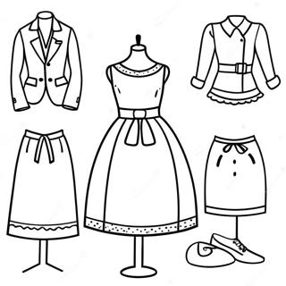 Kleurige Verkleed Kleding Kleurplaat 72237-16032
