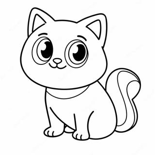 Schattige Tiktok Huisdieren Kleurplaat 72441-16194