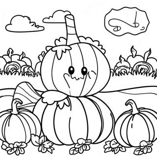 Blije Pompoenpatch Kleurplaat 72468 16218