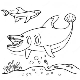 Megalodon Kleurplaten