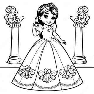Kleurplaat Van Elena Van Avalor In Koninklijke Kleding 72828-16489