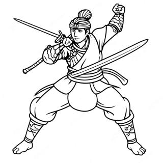 Mitsuri In Gevechtspositie Kleurplaat 72855-16515