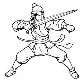 Mitsuri In Gevechtspositie Kleurplaat 72855-16516