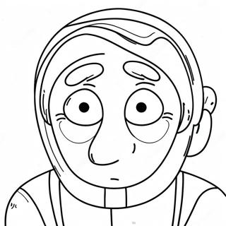 Kleurplaat Van Een Verdrietig Gezicht 73036-16653