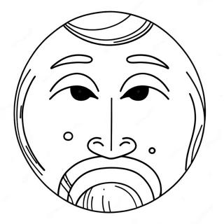 Kleurplaat Van Een Verdrietig Gezicht 73036-16654