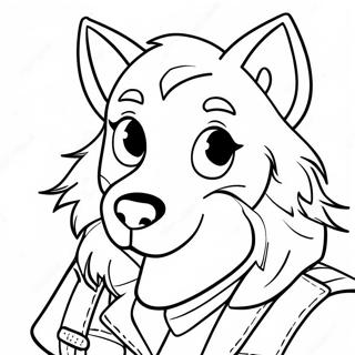 Sluwe Roxanne Wolf Kleurplaat 73063 16682