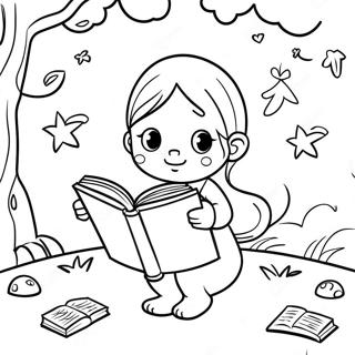 Magische Verhalenboek Lezen Kleurplaat 73190 16780