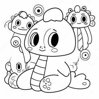 Goo Jit Zu Rekbare Personages Kleurplaat 73445-16974
