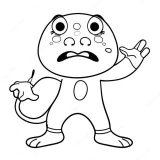 Goo Jit Zu Rekbare Personages Kleurplaat 73445-16975
