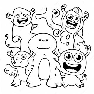 Goo Jit Zu Kleurrijke Monsters Kleurplaat 73446 16977