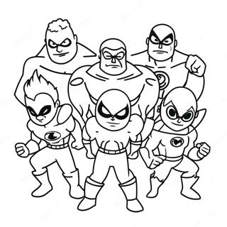 Goo Jit Zu Superhelden Team Kleurplaat 73447-16984